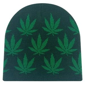 Leafy Green Warm Winter Beanie NWT Men, Women